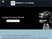 Tablet Screenshot of animalhealthgroup.com